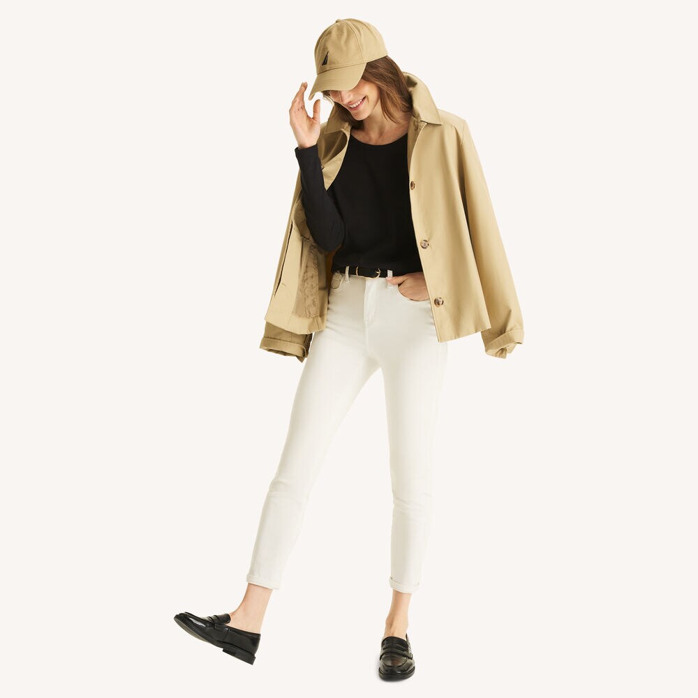 Scoop-Neck Long-Sleeve T-Shirt,True Black,large