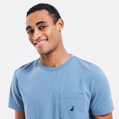 BRAND ICON POCKET T-SHIRT,Star Sapphire,large
