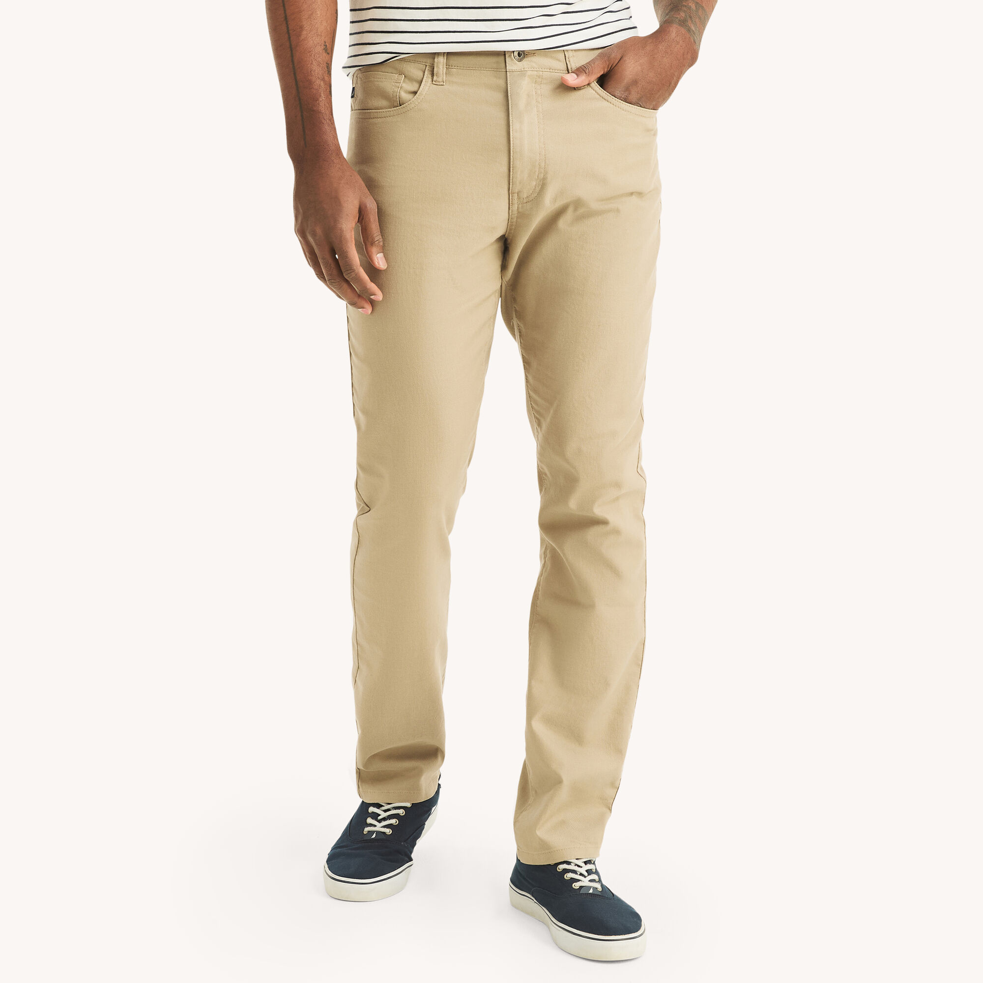 Linen Flat Front Pant,True Khaki,large