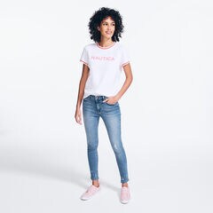 LOGO GRAPHIC T-SHIRT,Bright White,large