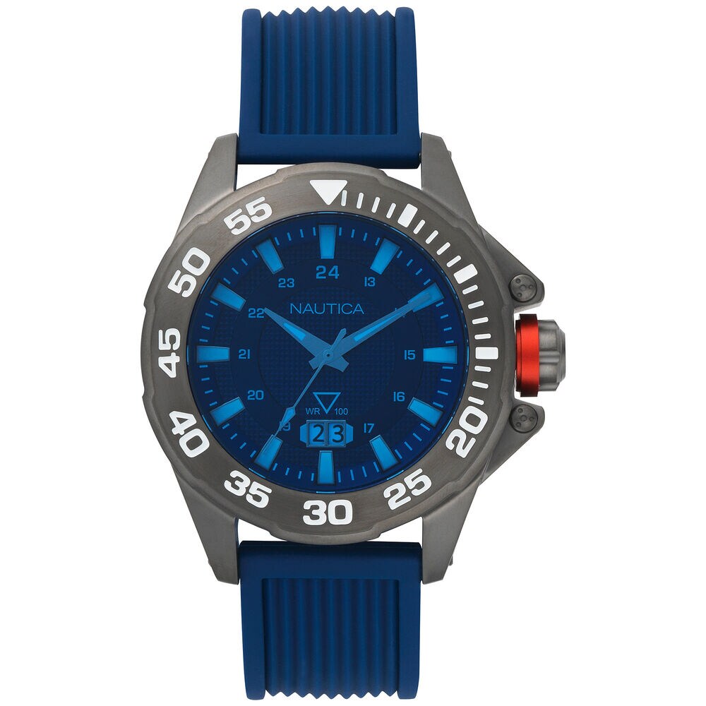 Westview Silicone 3-Hand Watch - Blue,Multi,large