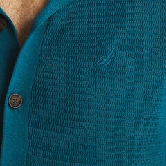 Textured Sweater Polo,Capri Blue,large