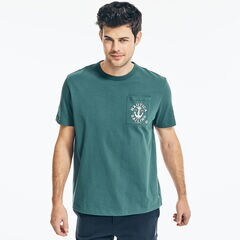 GRAPHIC POCKET T-SHIRT,Evergreen,large
