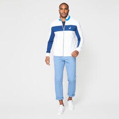 COLORBLOCK FULL-ZIP SWEATSHIRT,Bright White,large