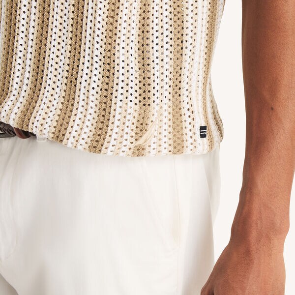 Striped Sweater Polo