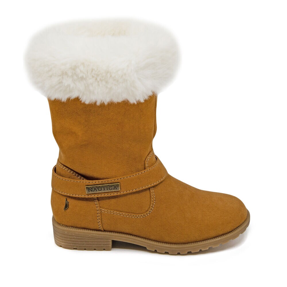 GIRL'S COZY WINTER BOOT,Dark Brown Heather,large