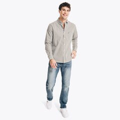 GINGHAM SHIRT,Everglades Green,large