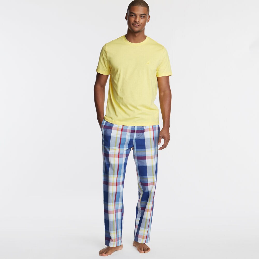 Short Sleeve Pajama Set,Aspen Gold,large