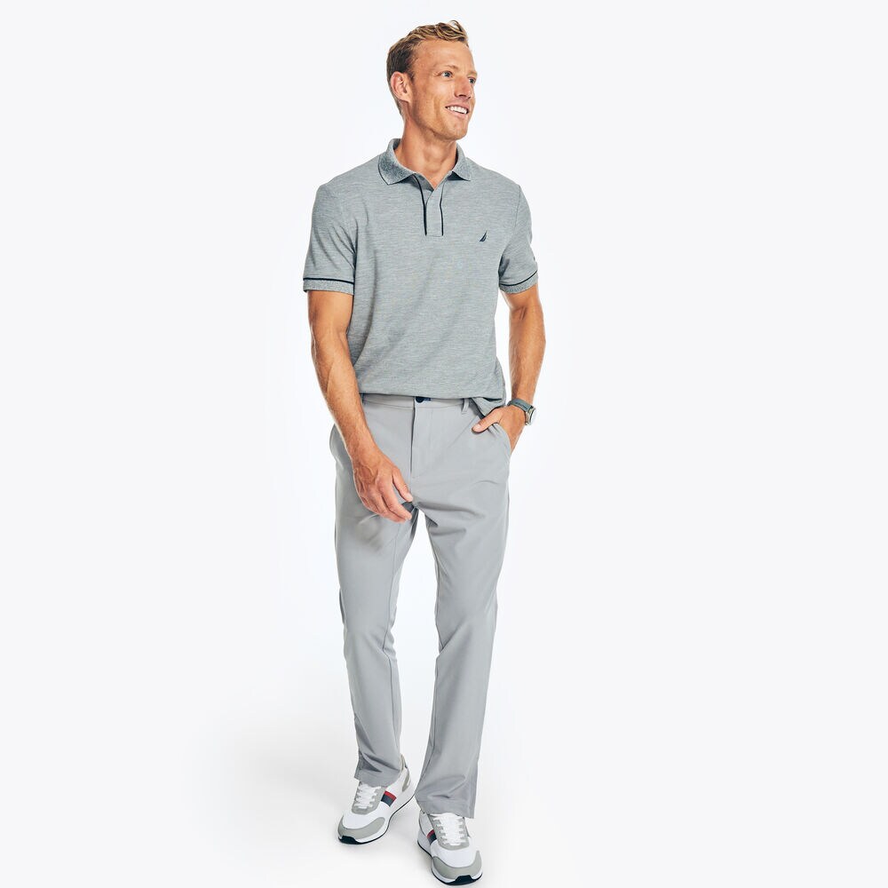 NAVTECH CLASSIC FIT POLO,Stone Grey Heather,large