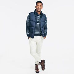 TEMPASPHERE PUFFER VEST,Navy,large