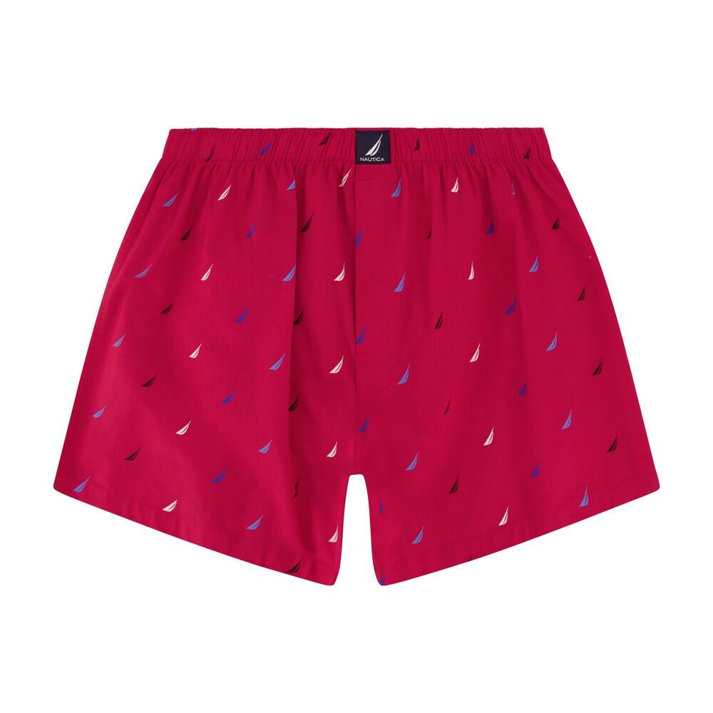 PRINTED WOVEN BOXERS, 3-PACK,Pure Deep Sea Wash,large