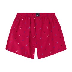 PRINTED WOVEN BOXERS, 3-PACK,Pure Deep Sea Wash,large