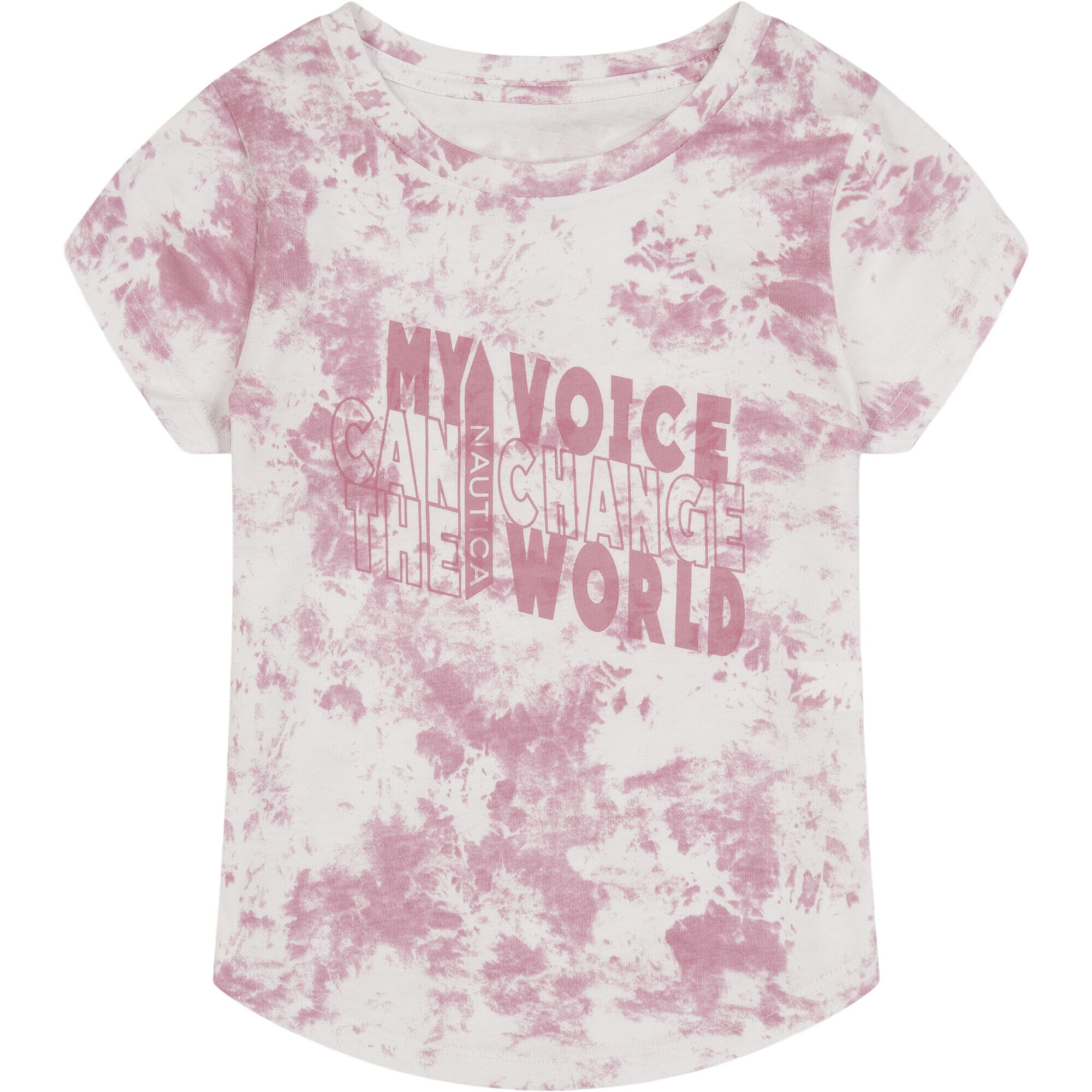 LITTLE GIRLS' CHANGE THE WORLD T-SHIRT (4-6x),Firey Red,large