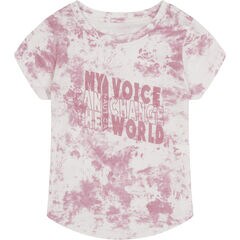 LITTLE GIRLS' CHANGE THE WORLD T-SHIRT (4-6x),Firey Red,large