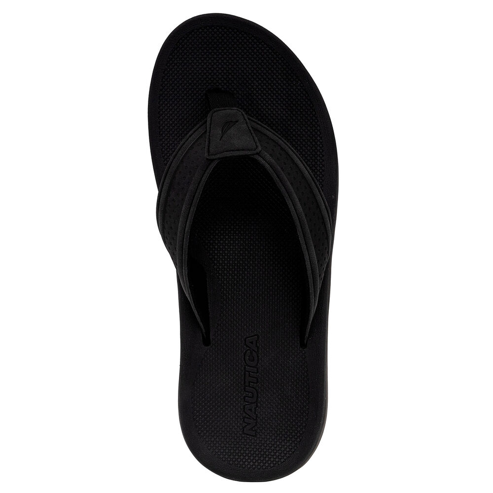 Perforated Flip-Flop,Black,large