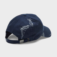PRINTED 6-PANEL CAP,Navy,large