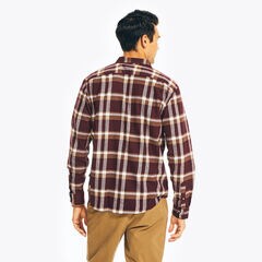 PLAID FLANNEL SHIRT,Rio Red,large