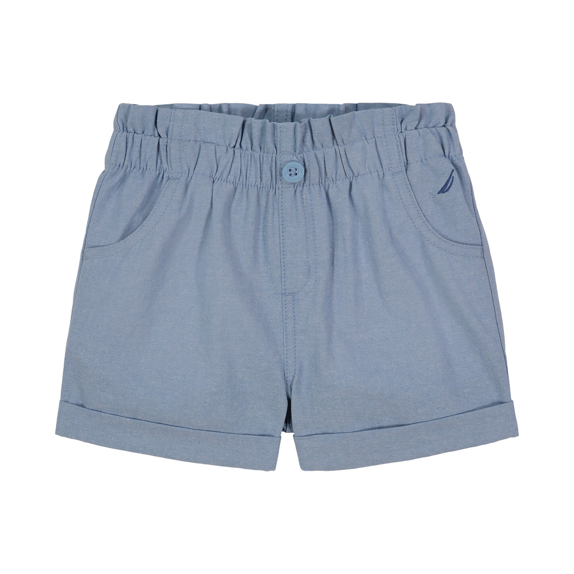 LITTLE GIRLS' PAPERBAG SHORT (4-6x),Nite Sea Heather,large