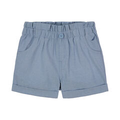 LITTLE GIRLS' PAPERBAG SHORT (4-6x),Nite Sea Heather,large