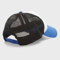 LOGO GRAPHIC TRUCKER CAP,Windsurf Blue,large