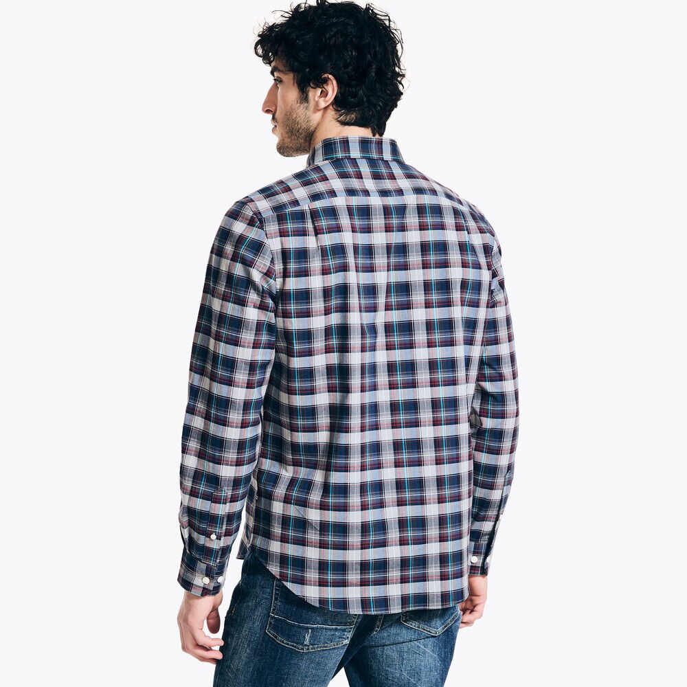 Sustainably Crafted Plaid Shirt,Griffin Grey,large
