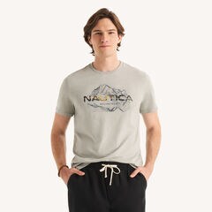 Foil Logo Graphic T-Shirt,Grey Heather,large