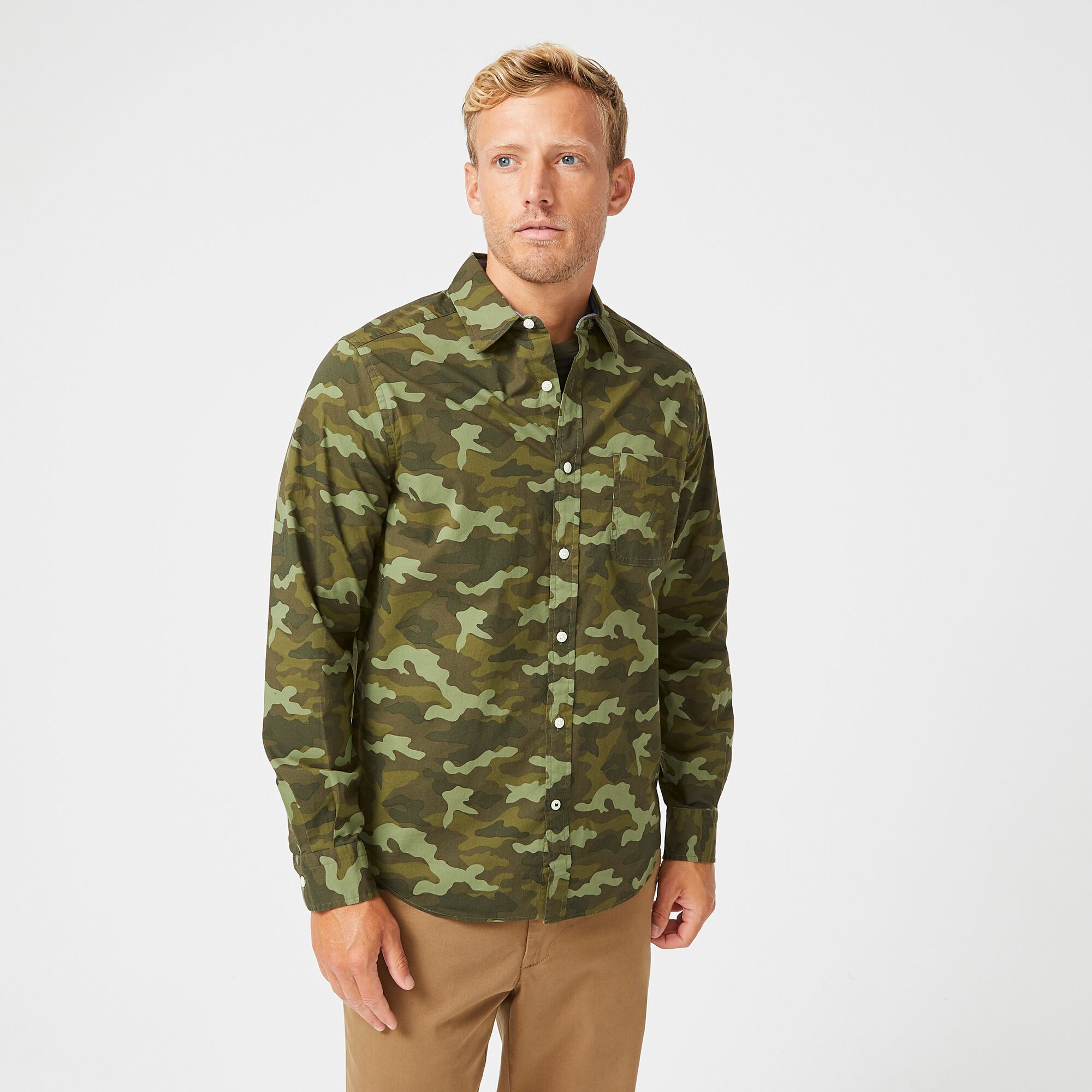CAMOUFLAGE SHIRT,Olive Vine,large