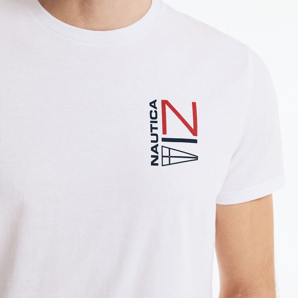 LOGO GRAPHIC T-SHIRT,Bright White,large