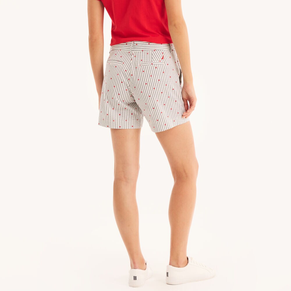 6" Stretch-Twill Printed Short,Stellar Blue Heather,large