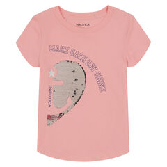 Girls' Make Each Day Shine T-Shirt (7-16),Bow Burgundy,large