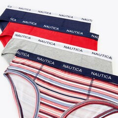 Cotton Hipster Briefs, 4-Pack,Buoy Red,large