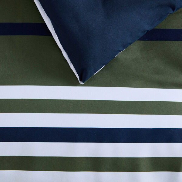 Uphaul Stripe Green King Comforter Set