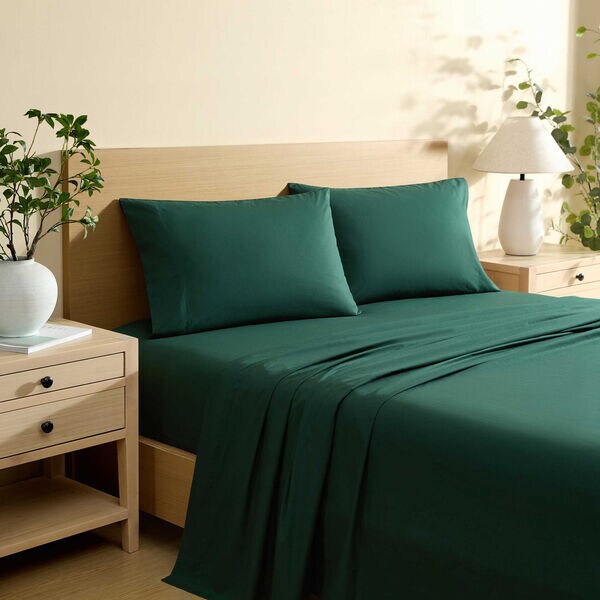 Bayview Green Queen Sheet Set