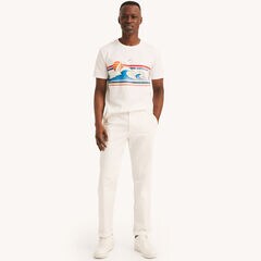 Wave Catching Club Graphic T-Shirt,Bright White,large