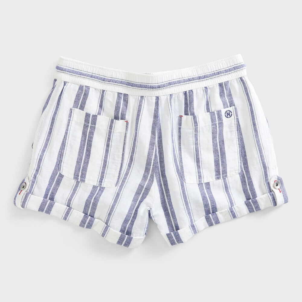 NAUTICA JEANS CO. STRIPE SHORTS,Blue Depths,large