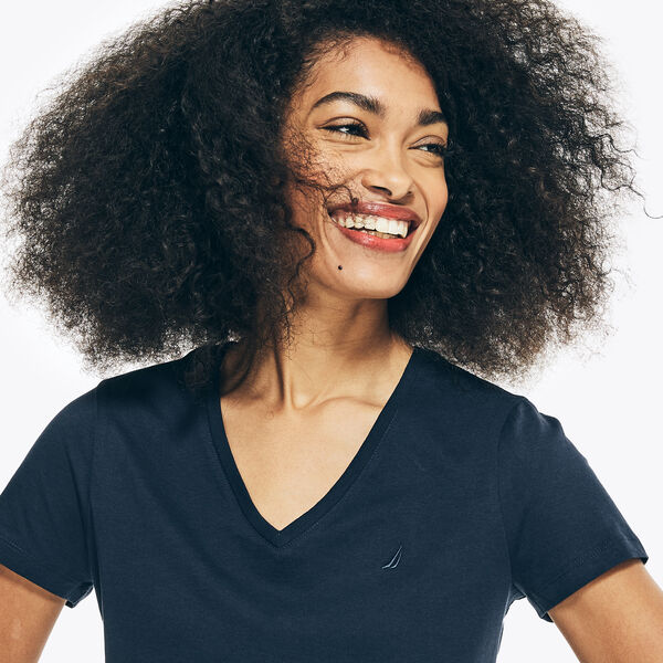 Solid V-Neck T-Shirt