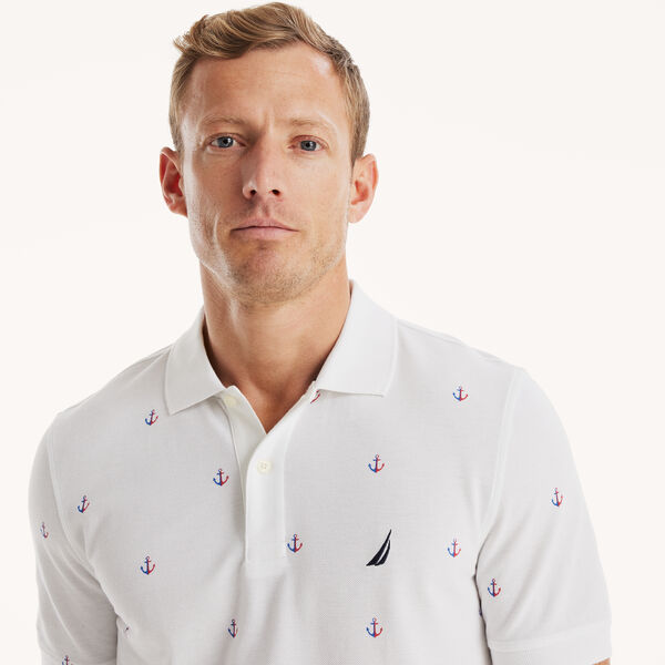 Classic Fit Printed Deck Polo