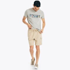 8" PULL-ON CARGO SHORT,Military Tan,large