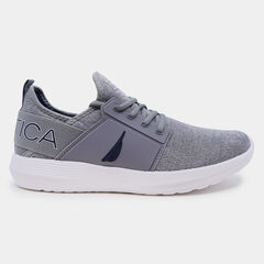 LOGO KNIT SNEAKER,Grey Heather,large