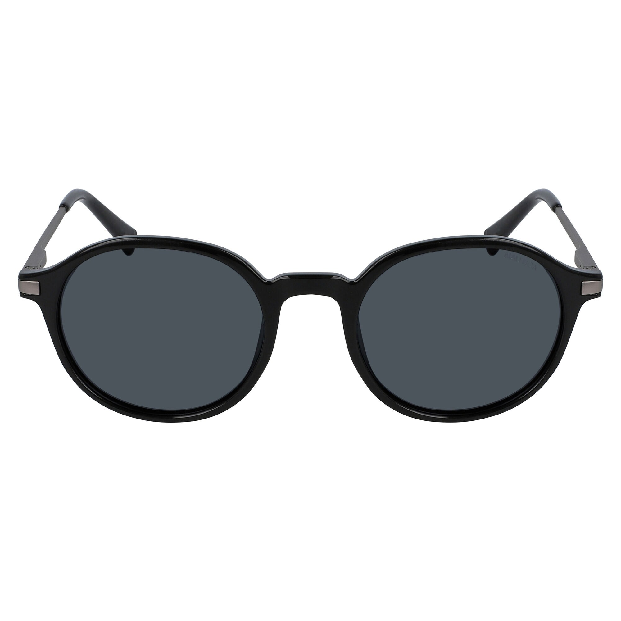 ROUND SUNGLASSES,Black,large