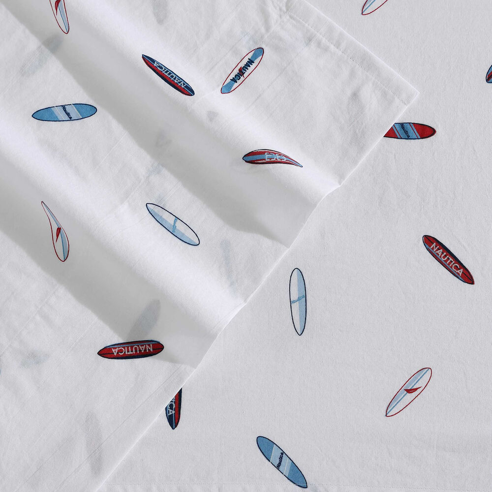 High Surf Queen Sheet Set,Blue Depths,large