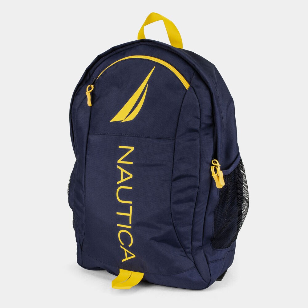 PANELED LOGO GRAPHIC BACKPACK,Yellow,large