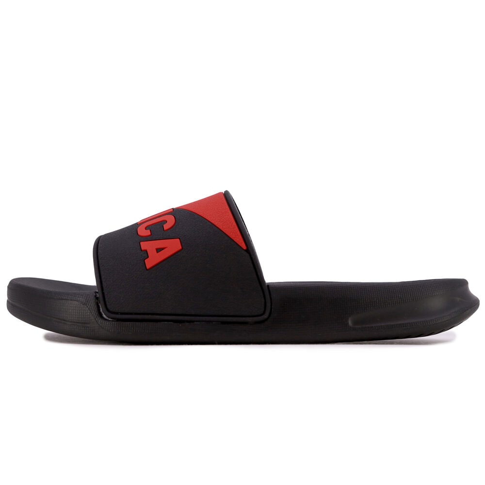 Logo Slide Sandal,Black,large