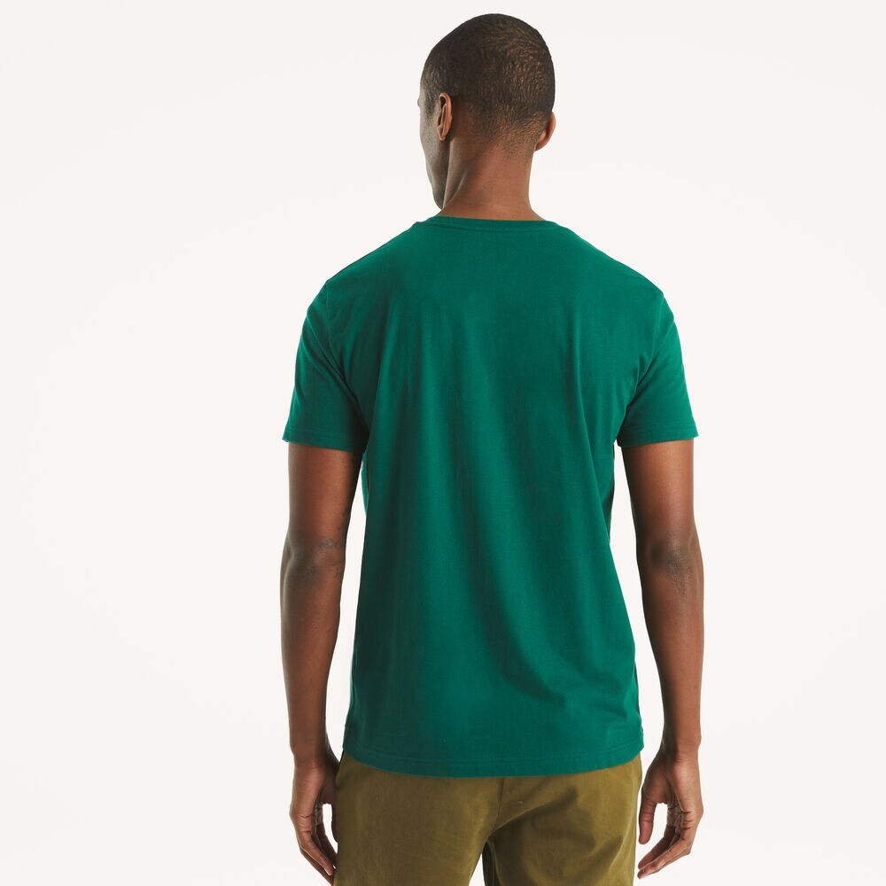 Yacht Club Graphic T-Shirt,Army Green,large