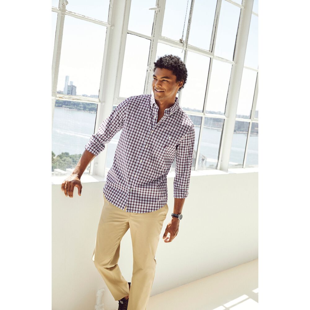 NAVTECH PLAID SHIRT,Ridge,large