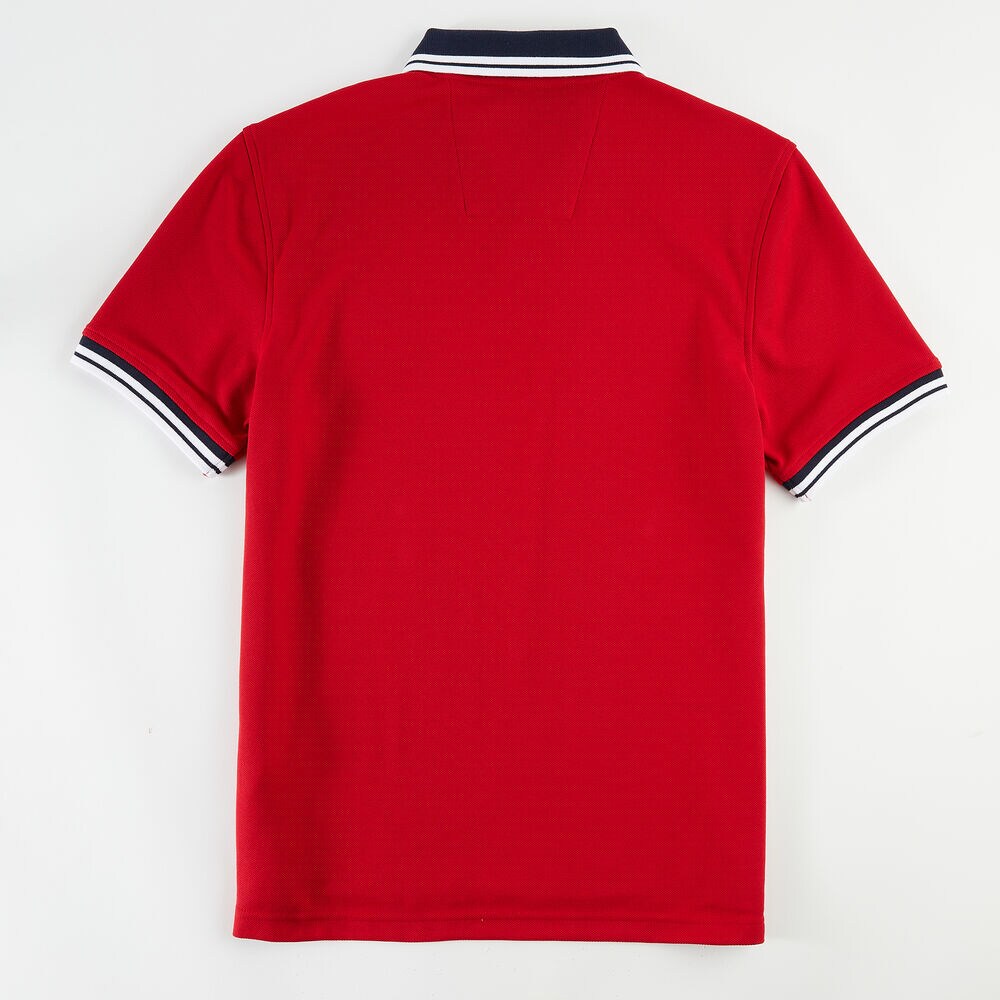CLASSIC FIT LOGO POLO,Nautica Red,large
