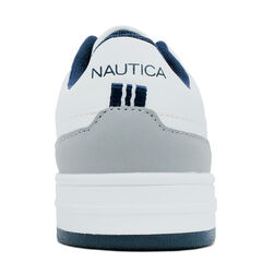 Boys' Side Stripe Lace-Up Sneaker,Antique White Wash,large