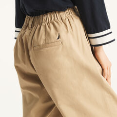 Pleated Pull-On Pant,Rope,large