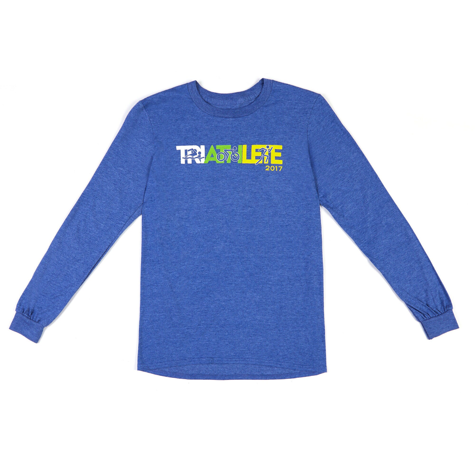Nautica Malibu Triathlon Long Sleeve Triathlete Tee,Estate Blue,large