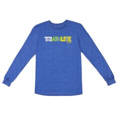 Nautica Malibu Triathlon Long Sleeve Triathlete Tee,Estate Blue,large